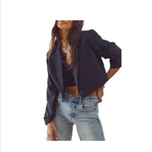 Free People We the Free Block Part Blazer